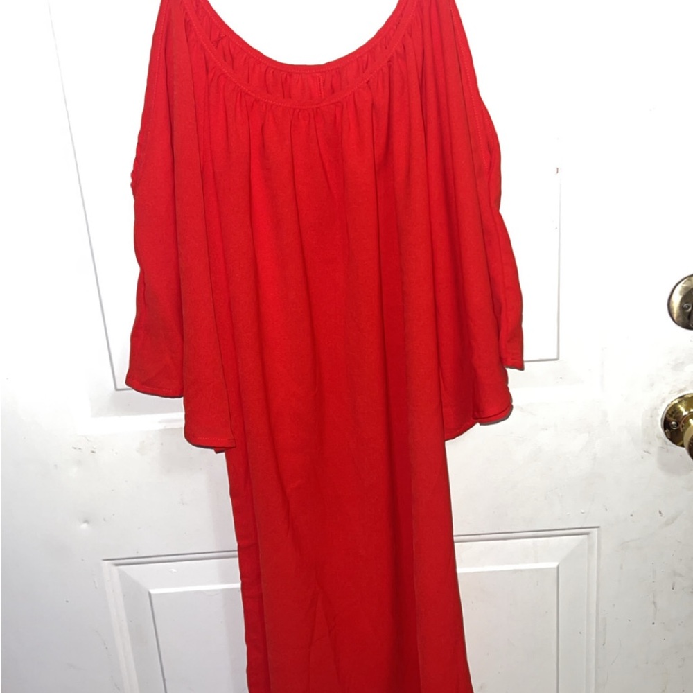 Elegant Red Women's Dress